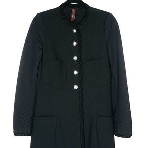 HIGH EVERYDAY COUTURE Tech Women's Black Long Jacket, Size XS